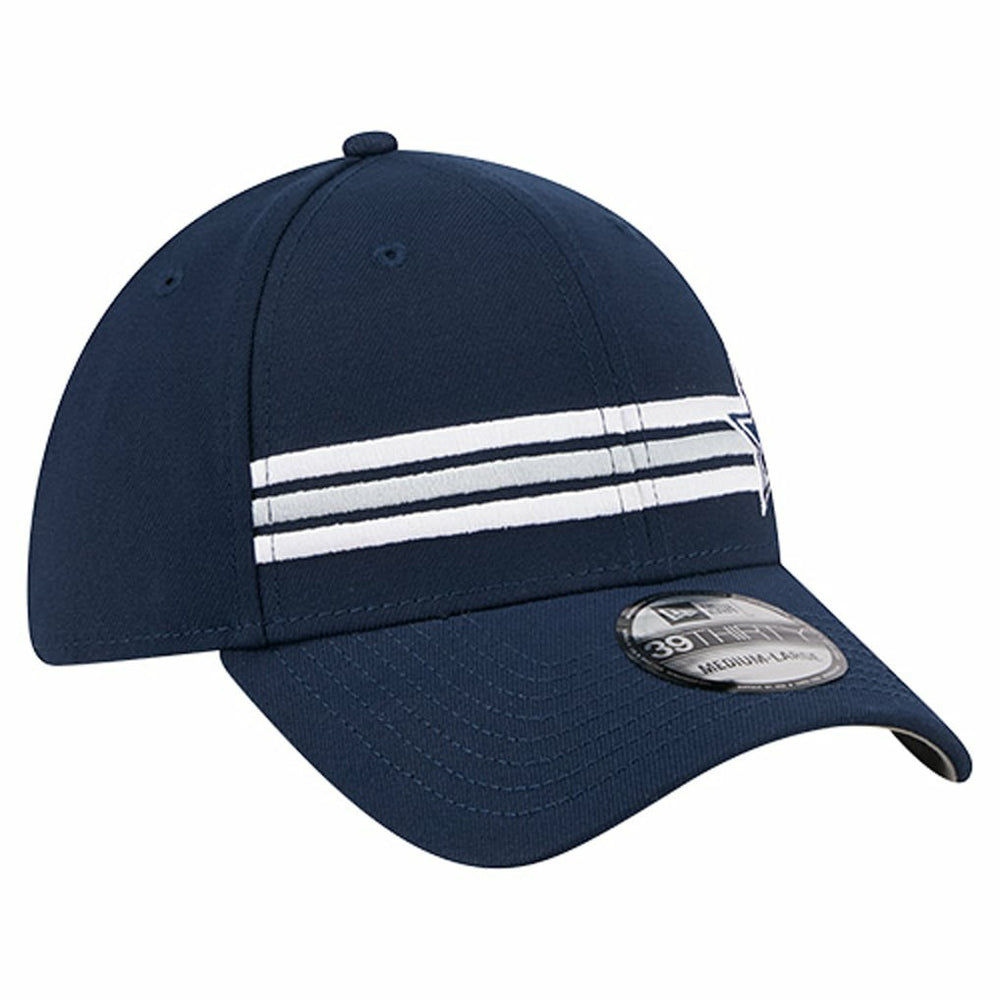 Dallas Cowboys New Era Stripes 39THIRTY Flex Hat - Navy on sale