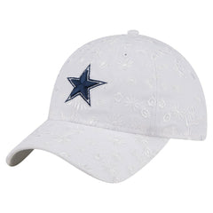 Dallas Cowboys New Era Women's Floral 9TWENTY Adjustable Hat - White cheap