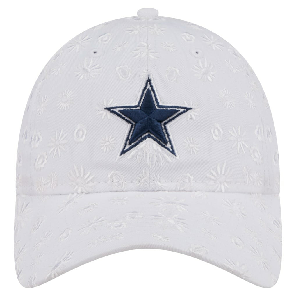 Dallas Cowboys New Era Women's Floral 9TWENTY Adjustable Hat - White cheap