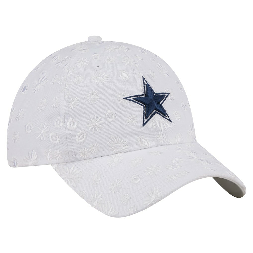 Dallas Cowboys New Era Women's Floral 9TWENTY Adjustable Hat - White cheap
