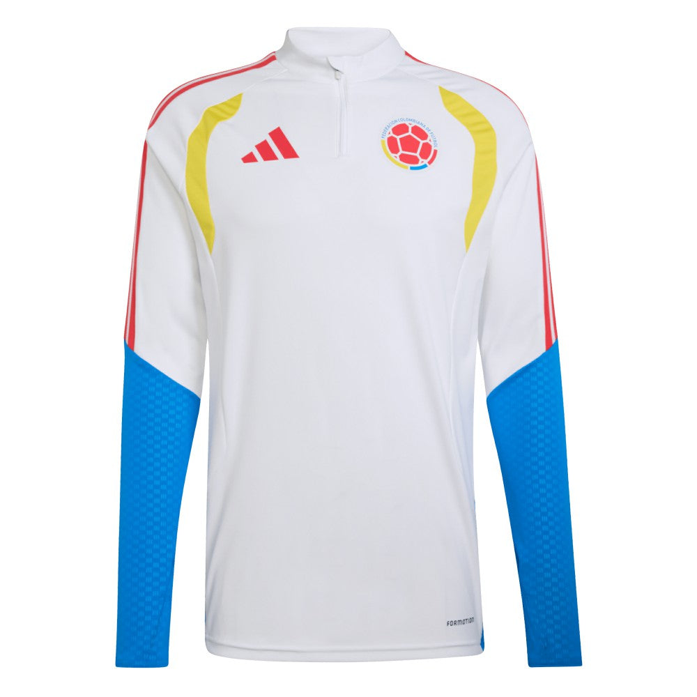 Colombia National Team FIFA x World Cup 2026 Tiro Quarter-Zip Training Top - White | Adidas cheap