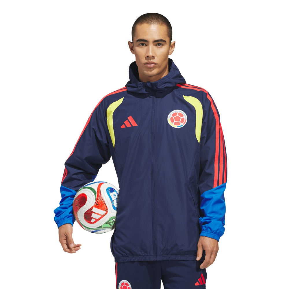 Colombia National Team FIFA x World Cup 2026 Tiro All Weather Full-Zip Jacket - Navy | Adidas on sale