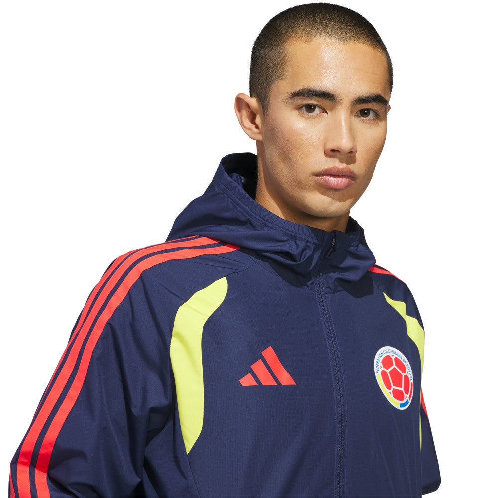 Colombia National Team FIFA x World Cup 2026 Tiro All Weather Full-Zip Jacket - Navy | Adidas on sale