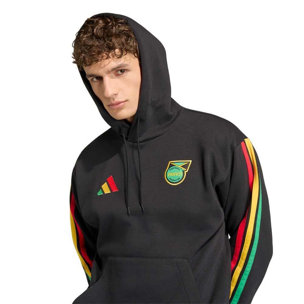 Jamaica National Team Alphaskin Fleece Hoodie - Black | Adidas outlet