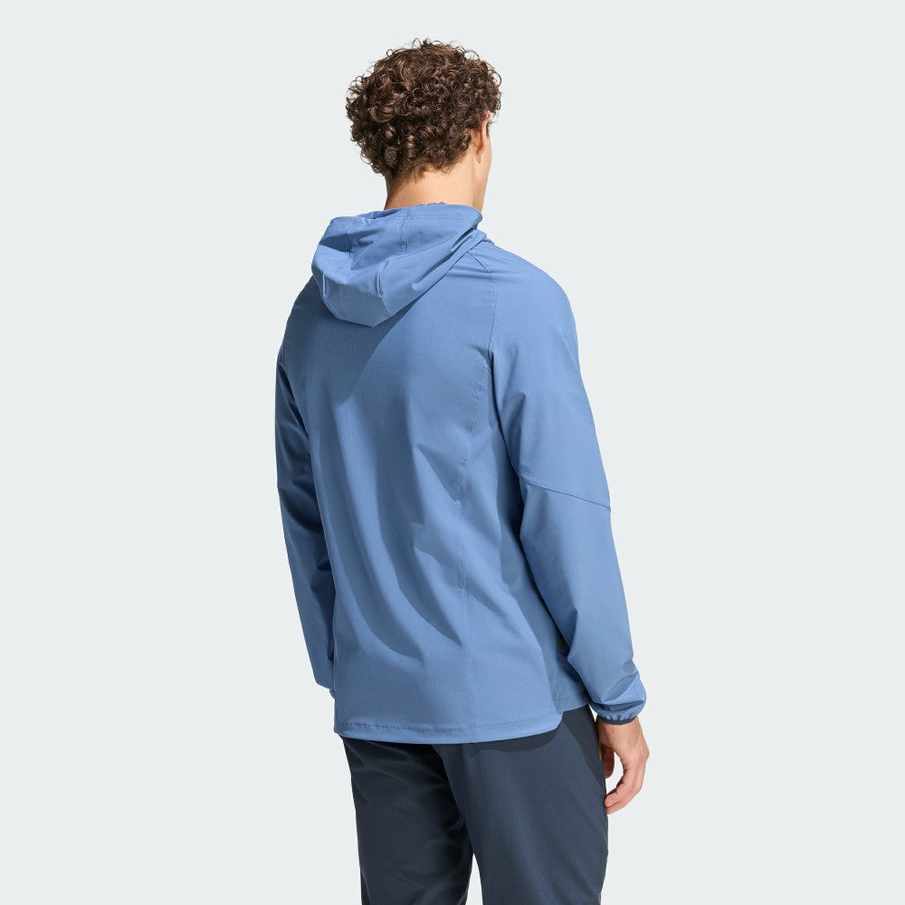 Argentina National Team FIFA x World Cup Tiro Travel Raglan Full-Zip Windbreaker Hoodie - Blue | Adidas outlet