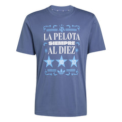 Argentina National Team FIFA x World Cup 2022 Winners Amply T-Shirt - Blue | Adidas shop