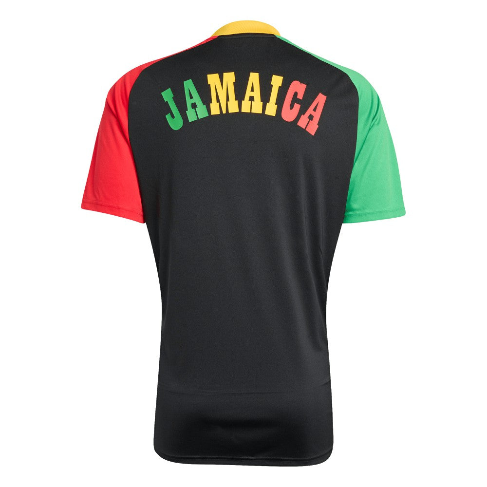 Jamaica National Team 2026 Pre-Match Training Jersey - Black | Adidas discount