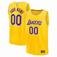 Los Angeles Lakers Fast Break Custom Jersey - Icon Edition - Gold | Fanatics discount