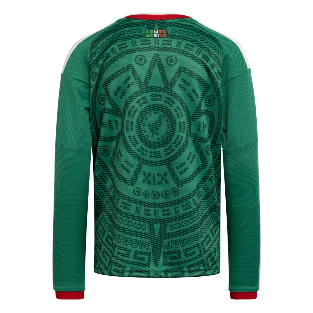 Mexico National Team Youth FIFA x World Cup 2026 Home Replica Long-Sleeve Jersey - Green | Adidas sale