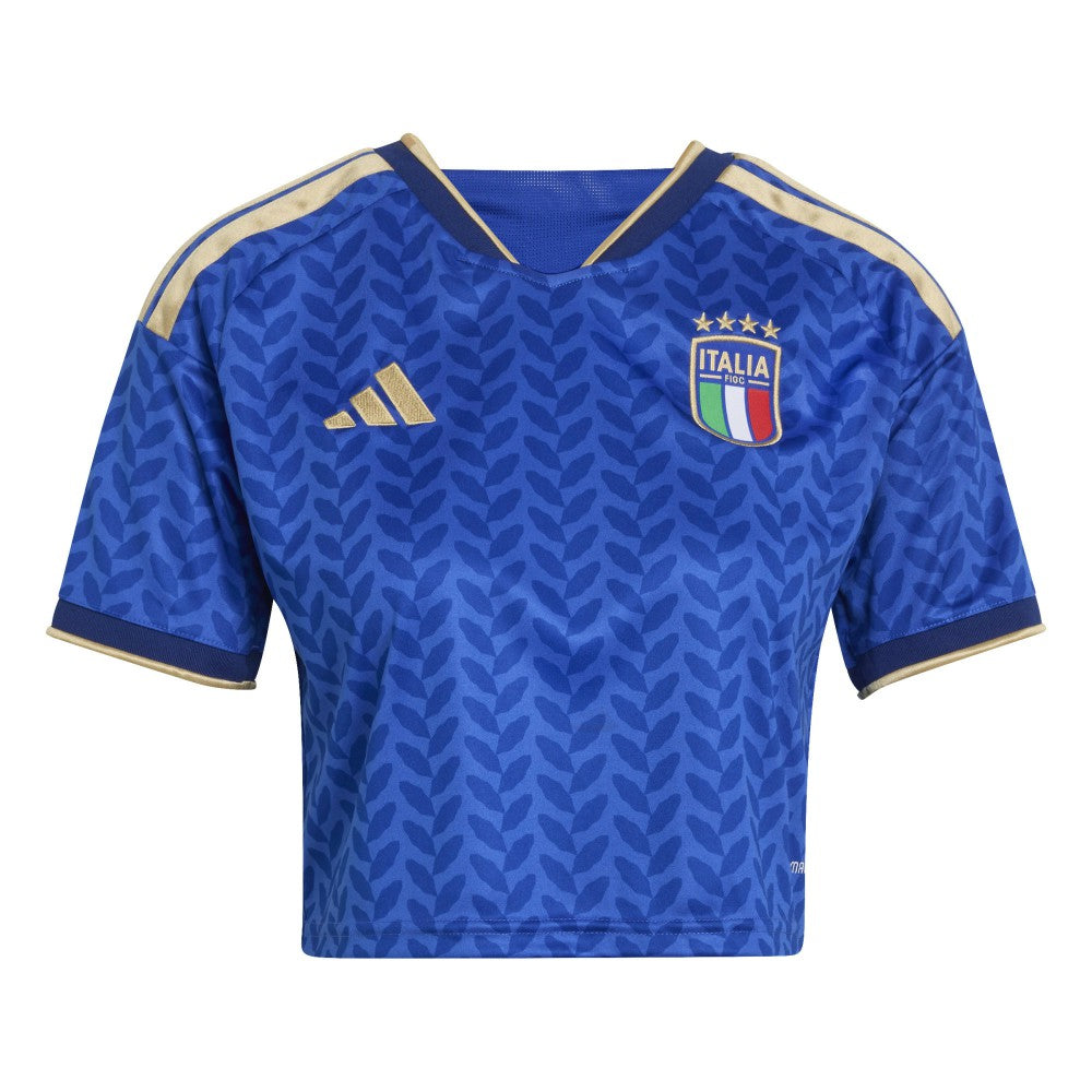 Italy National Team Women's FIFA x World Cup 2026 Home Cropped Replica Jersey - Royal | Adidas on sale