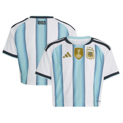 Argentina National Team Women's FIFA x World Cup 2022 Winners Home Cropped Replica Jersey - White | Adidas on sale