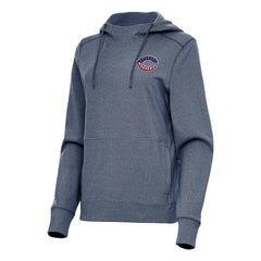Cincinnati Reds Antigua Women's Justice Stars and Stripes Team Logo Pullover Hoodie - Heather Navy