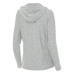 Kansas City Royals Antigua Women's Daybreak Quarter-Zip Hoodie - Heather Gray