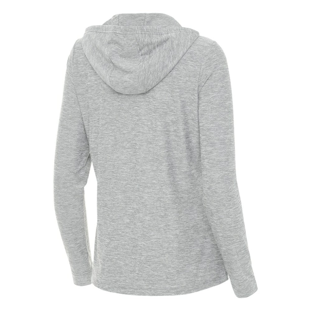 Los Angeles Angels Antigua Women's Daybreak Quarter-Zip Hoodie - Heather Gray