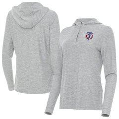 Minnesota Twins Antigua Women's Daybreak Quarter-Zip Hoodie - Heather Gray