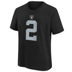 Ashton Jeanty Las Vegas Raiders Youth 2025 NFL Draft First Round Pick Name & Number T-Shirt - Black | Nike on sale