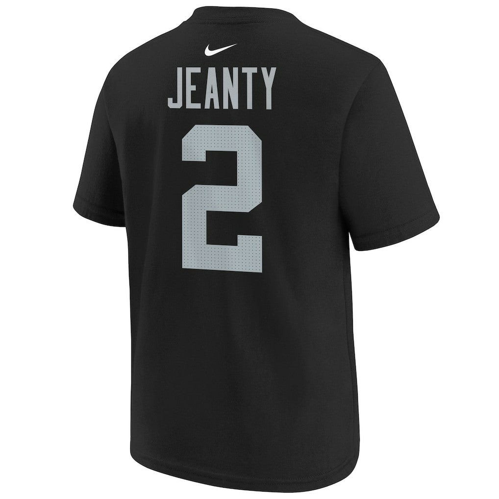 Ashton Jeanty Las Vegas Raiders Youth 2025 NFL Draft First Round Pick Name & Number T-Shirt - Black | Nike on sale