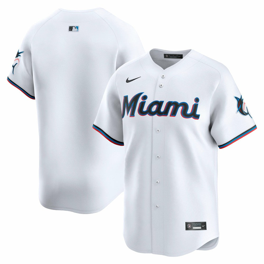 Miami Marlins Youth Home Limited Jersey - White | Nike