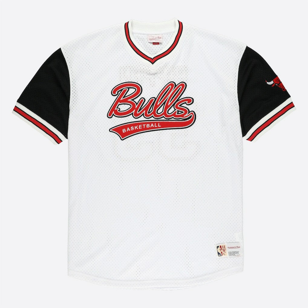 Scottie Pippen Chicago Bulls Player Mesh V-Neck Shirt sale - White | Mitchell & Ness online