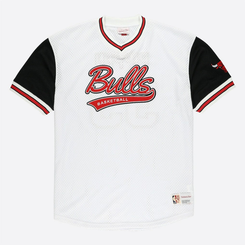 Scottie Pippen Chicago Bulls Player Mesh V-Neck Shirt sale - White | Mitchell & Ness online