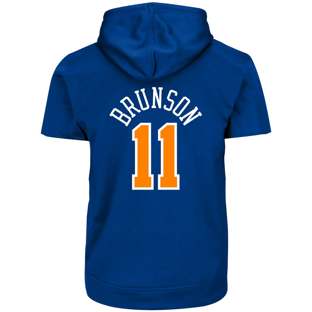 Jalen Brunson New York Knicks Big & Tall Short Sleeve Hoodie - Blue | Fanatics outlet