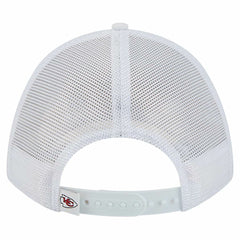 Kansas City Chiefs New Era NFL 9FORTY A-Frame M-Crown Adjustable Trucker Hat - White for sale
