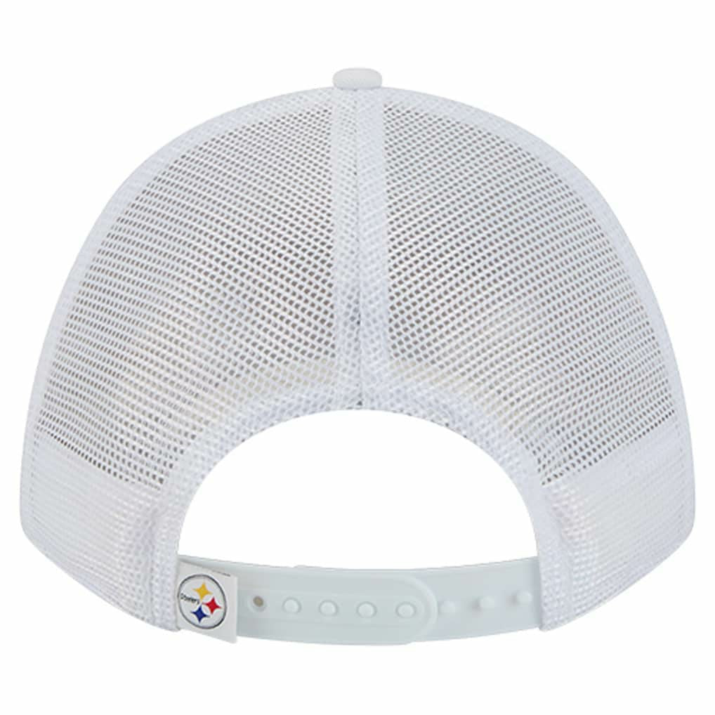 Pittsburgh Steelers New Era NFL 9FORTY A-Frame M-Crown Adjustable Trucker Hat - White online