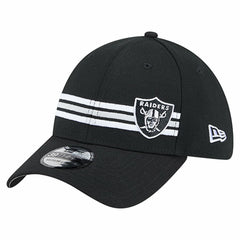 Las Vegas Raiders New Era Stripes 39THIRTY Flex Hat - Black on sale