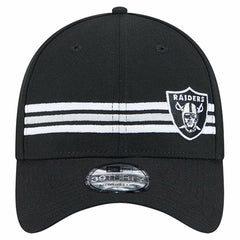 Las Vegas Raiders New Era Stripes 39THIRTY Flex Hat - Black on sale