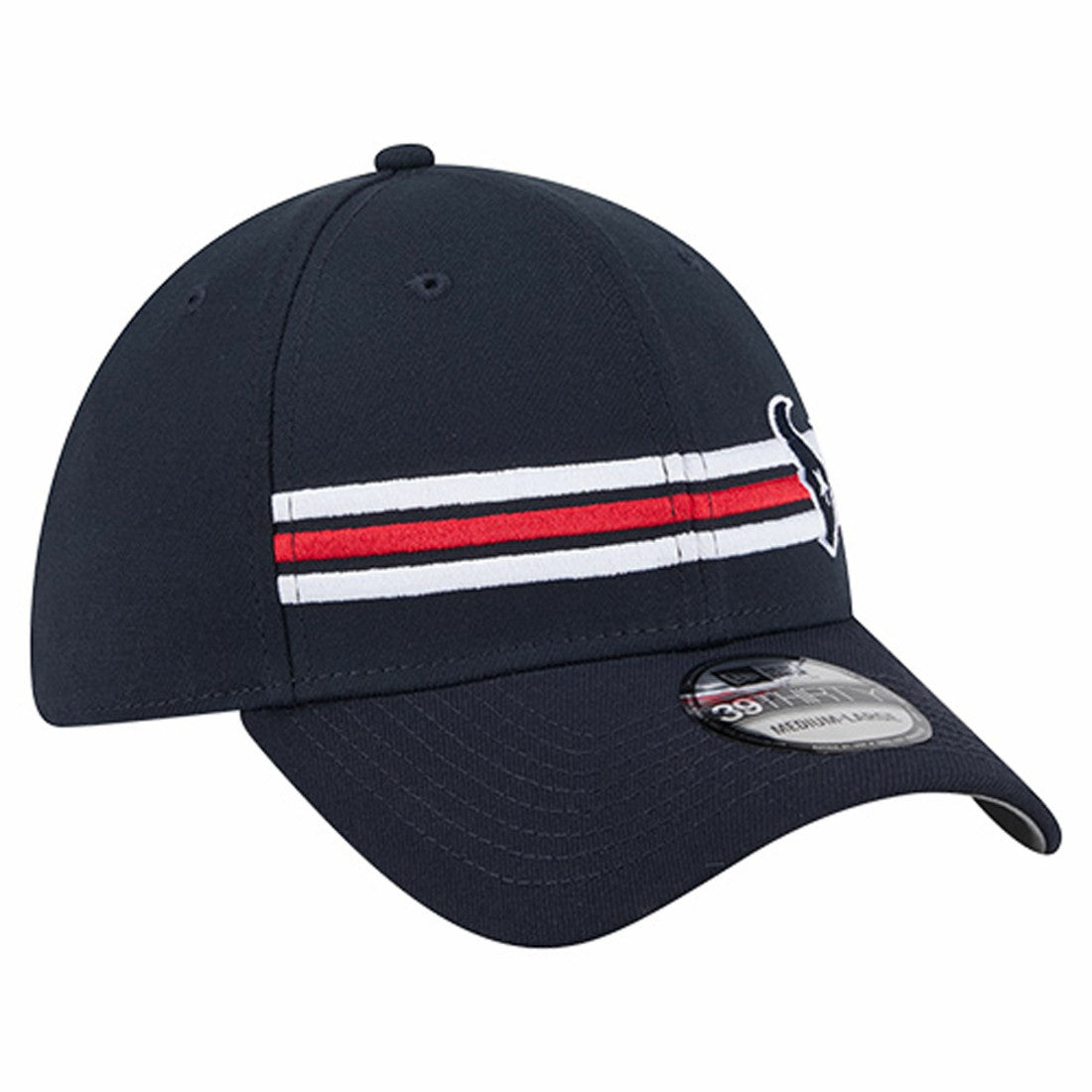 Houston Texans New Era Stripes 39THIRTY Flex Hat - Navy discount