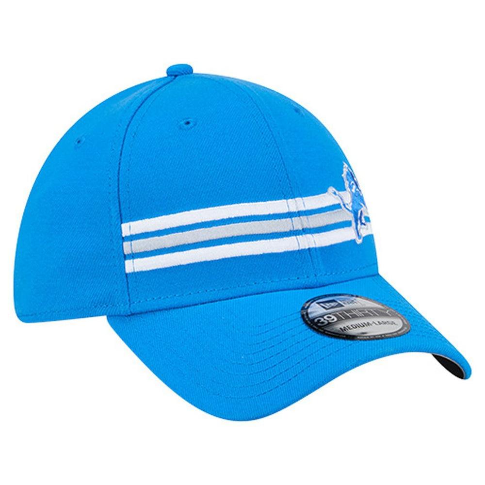Detroit Lions New Era Stripes 39THIRTY Flex Hat - Blue online