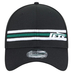 New York Jets New Era Stripes 39THIRTY Flex Hat - Black cheap