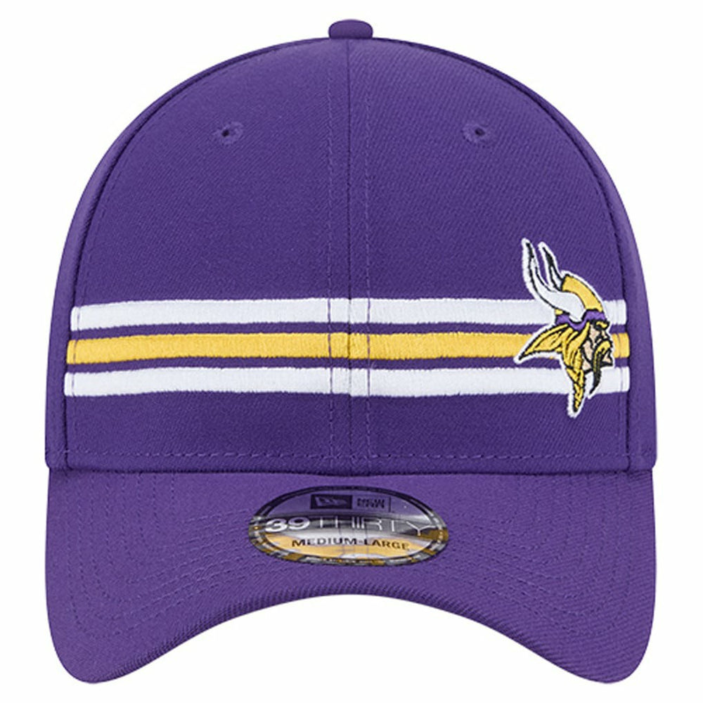 Minnesota Vikings New Era Stripes 39THIRTY Flex Hat - Purple cheap