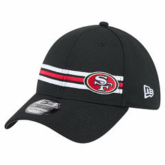 San Francisco 49ers New Era Stripes 39THIRTY Flex Hat - Black discount