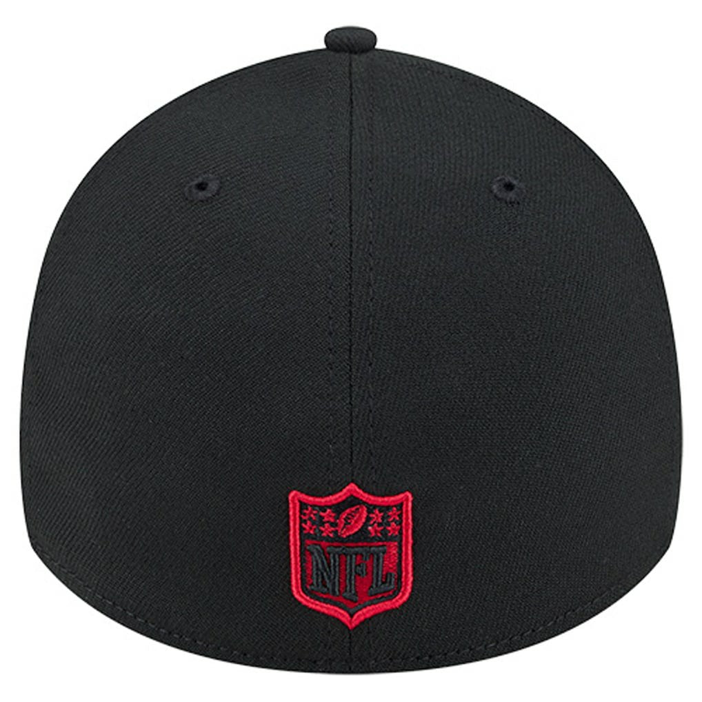 San Francisco 49ers New Era Stripes 39THIRTY Flex Hat - Black discount