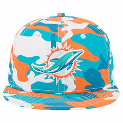 Miami Dolphins New Era 59FIFTY Fitted Hat - Orange/Aqua discount