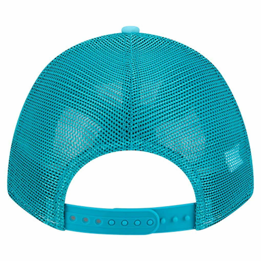 Miami Dolphins New Era Gas Station 9FORTY A-Frame M-Crown Adjustable Trucker Hat - Aqua for sale