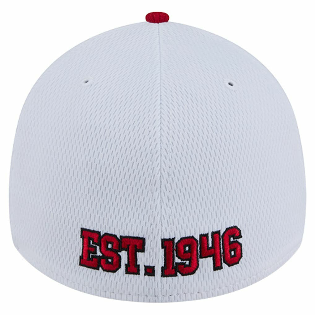 San Francisco 49ers New Era Dashmark Rays 39THIRTY Flex Hat - White/Scarlet online