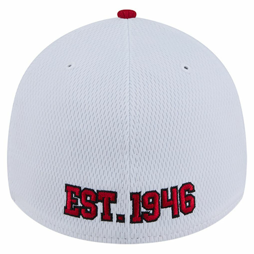 San Francisco 49ers New Era Dashmark Rays 39THIRTY Flex Hat - White/Scarlet online
