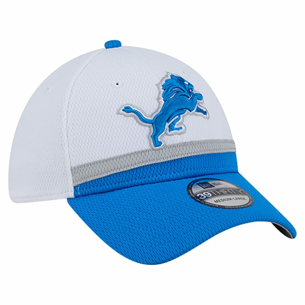 Detroit Lions New Era Dashmark Rays 39THIRTY Flex Hat - White/Blue discount