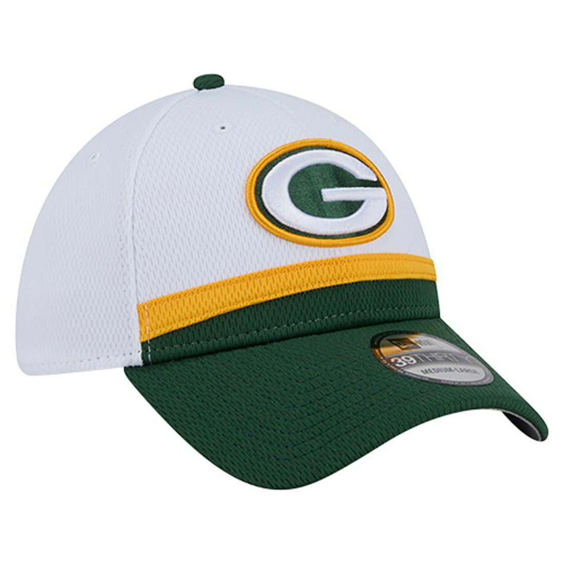 Green Bay Packers New Era Dashmark Rays 39THIRTY Flex Hat - White/Green cheap