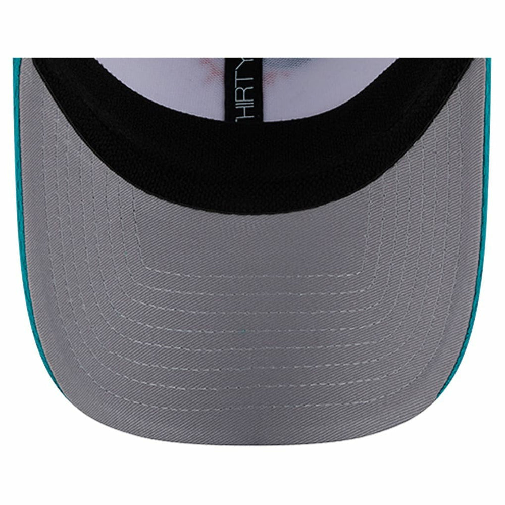 Miami Dolphins New Era Dashmark Rays 39THIRTY Flex Hat - White/Aqua for sale