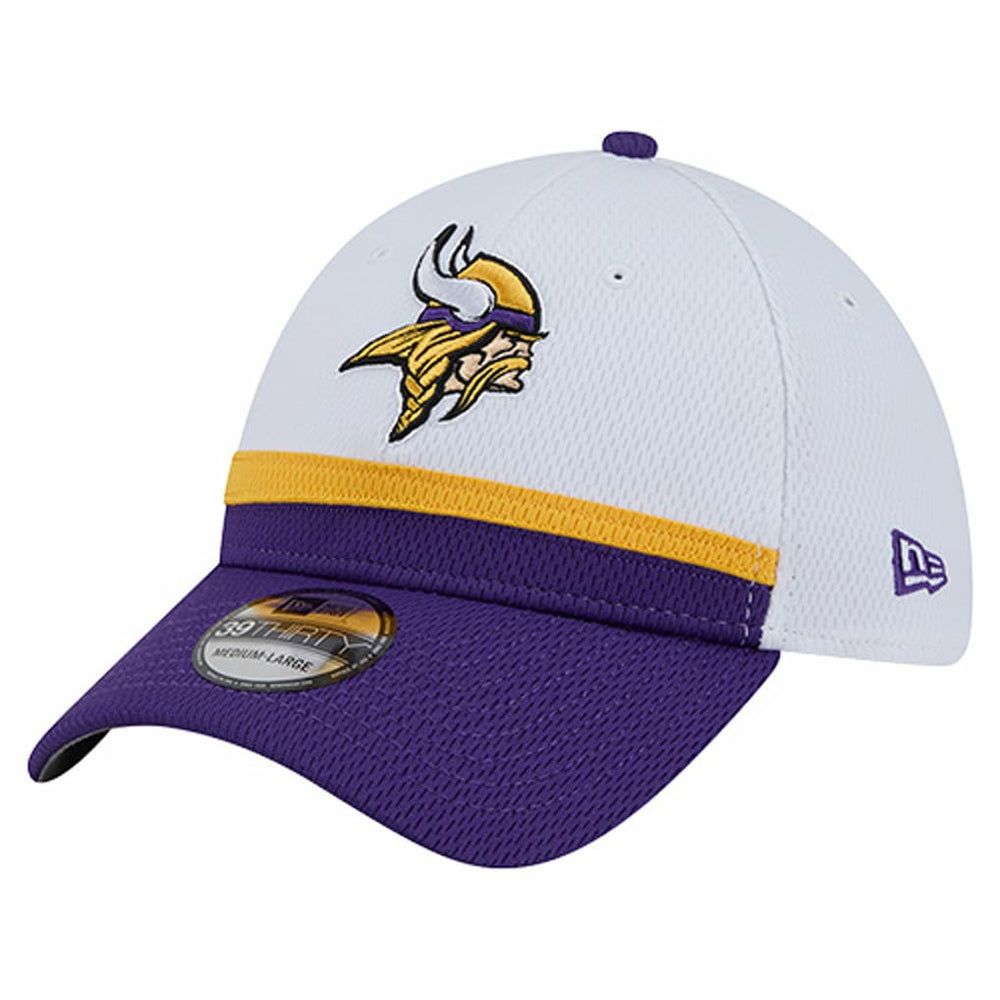 Minnesota Vikings New Era Dashmark Rays 39THIRTY Flex Hat - White/Purple cheap
