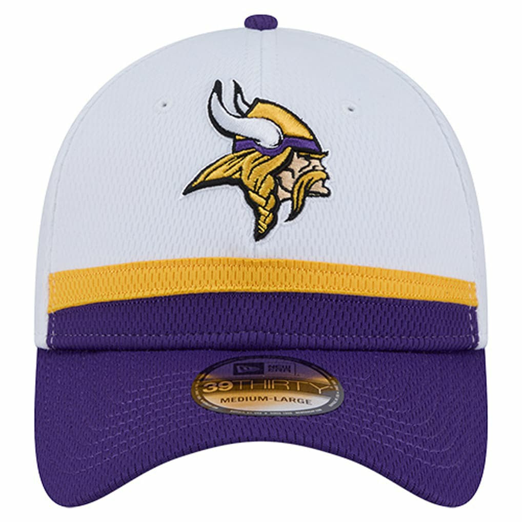 Minnesota Vikings New Era Dashmark Rays 39THIRTY Flex Hat - White/Purple cheap