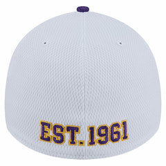 Minnesota Vikings New Era Dashmark Rays 39THIRTY Flex Hat - White/Purple cheap
