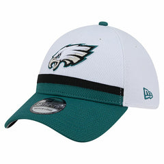 Philadelphia Eagles New Era Dashmark Rays 39THIRTY Flex Hat - White/Midnight Green discount