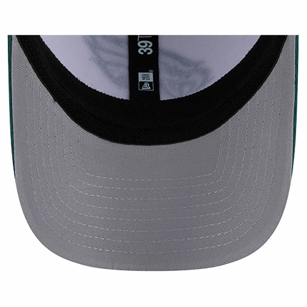 Philadelphia Eagles New Era Dashmark Rays 39THIRTY Flex Hat - White/Midnight Green discount