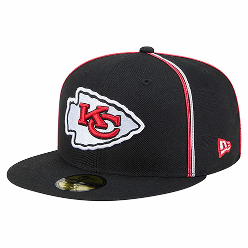 Kansas City Chiefs New Era Soutache 59FIFTY Fitted Hat - Black for sale