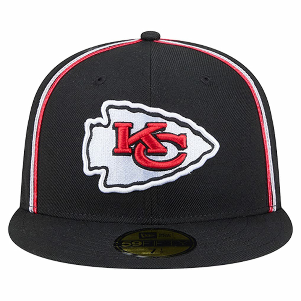 Kansas City Chiefs New Era Soutache 59FIFTY Fitted Hat - Black for sale