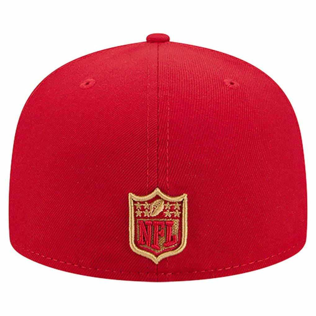 San Francisco 49ers New Era Group Chat 59FIFTY Fitted Hat - Scarlet cheap